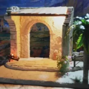 PS-023 Portal Arco con Rosal para Fig. de 15-20 cm