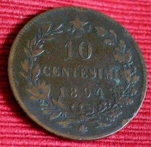 LG-262 Italiana 10 Centimos 1894