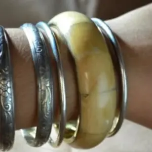 XP-101 Juego de Pulseras India Blanco