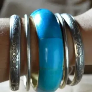 XP-100 Juego de Pulseras India Azul