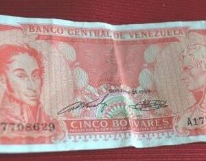 LG-285 Vzla Billete 5 Bolívares 1989