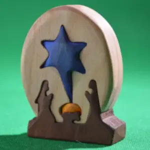 MN-402 PESEBRITO MADERA REDONDO